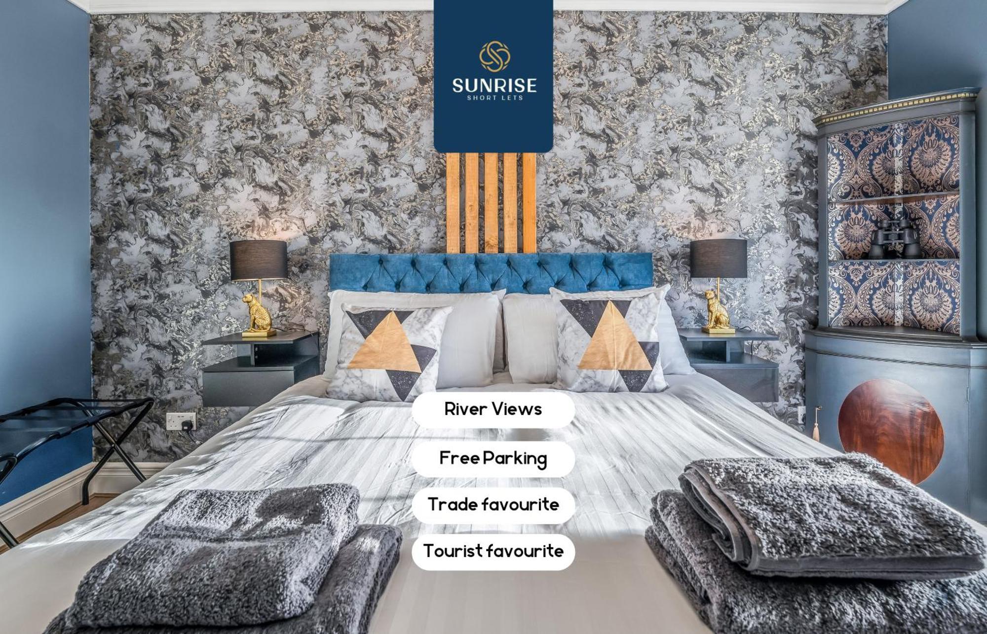 Presidential Apartment, Family Home, Luxury Bedrooms, 2 Rooms, 1 King Bed, 2 Single Beds, Free Wifi, Free Parking, Tourists, Business Travelers, Relocation, Beautiful River Views, - Long Stays, Invoice And Reduced Price Are Only Via Sunrise Short Let ดันดี ภายนอก รูปภาพ